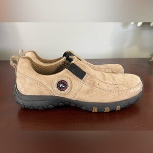 Polo Sport Ralph Lauren Vintage Suede Loafers in Camel Color | Size 6.5B